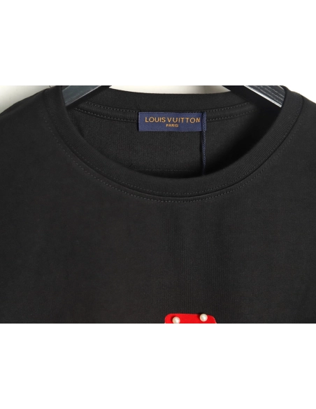 Louis Vuitton Pearl Slogan Print Short Sleeves,Louis Vuitton T Shirt,Tshirt,APPAREL