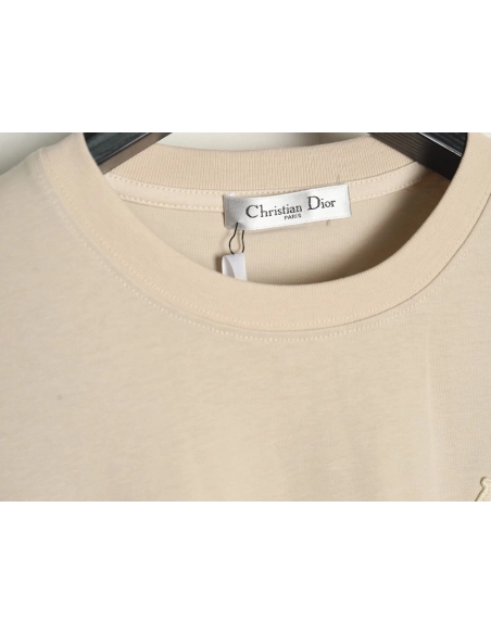 Dior Letter Patch Embroidered Short Sleeve TShirt,Dior T Shirt,Tshirt,APPAREL