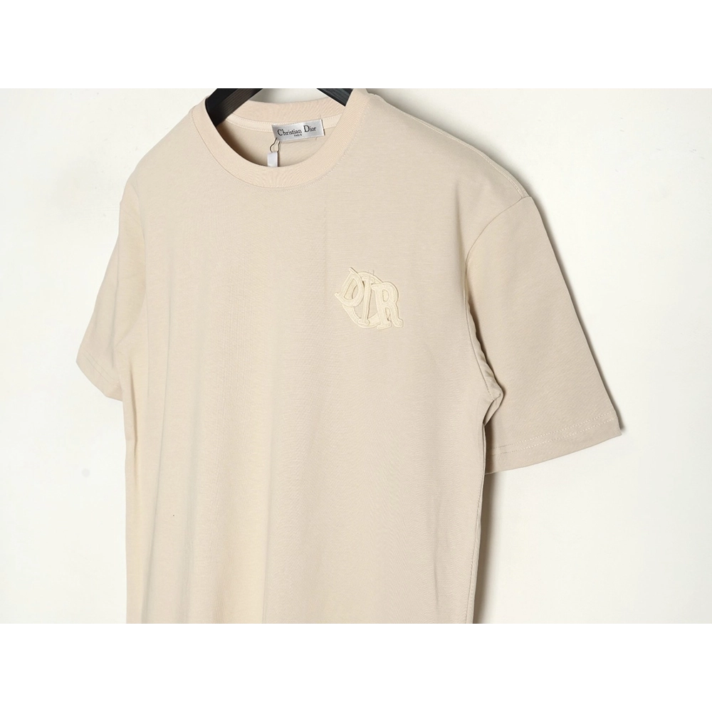 Dior Letter Patch Embroidered Short Sleeve TShirt,Dior T Shirt,Tshirt,APPAREL
