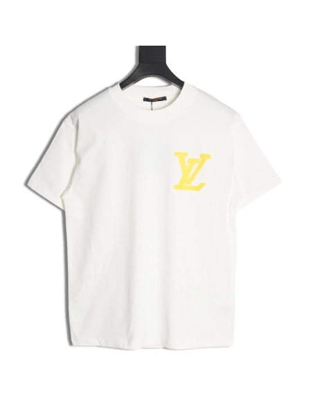 Louis Vuitton Chest Lettering Print Short Sleeve Tshirt,Louis Vuitton T Shirt,Tshirt,APPAREL
