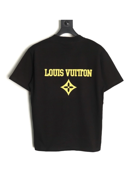 Louis Vuitton Chest Lettering Print Short Sleeve Tshirt,Louis Vuitton T Shirt,Tshirt,APPAREL