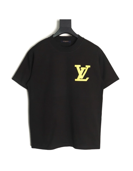 Louis Vuitton Chest Lettering Print Short Sleeve Tshirt,Louis Vuitton T Shirt,Tshirt,APPAREL