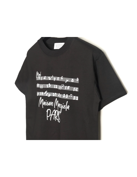 Maison Margiela musical note letter print shortsleeved Tshirt,Maison Margiela T Shirt,Tshirt,APPAREL