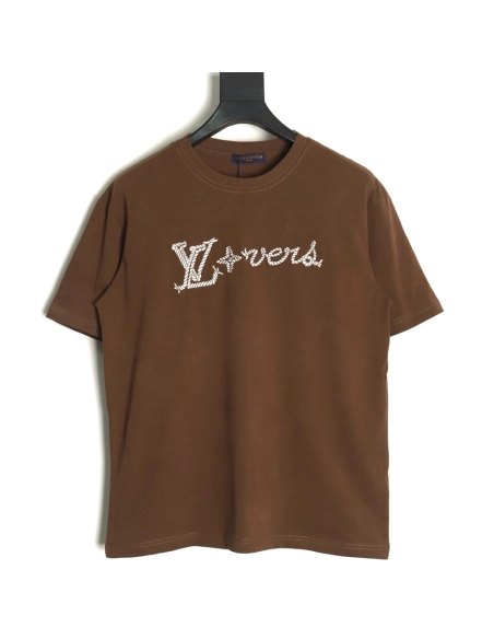 Louis Vuitton Rope Knot Embroidered Short Sleeve,Louis Vuitton T Shirt,Tshirt,APPAREL