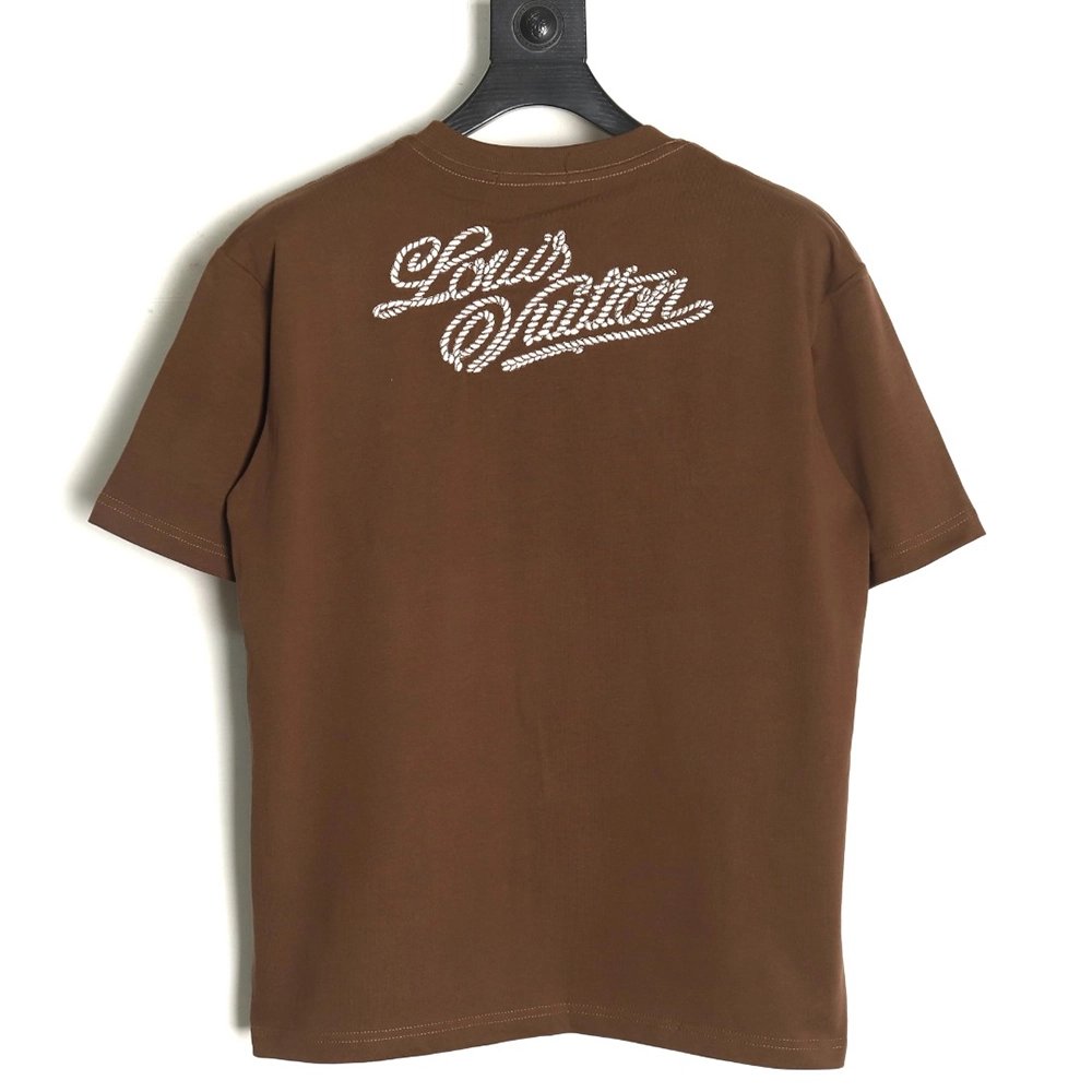 Louis Vuitton Rope Knot Embroidered Short Sleeve,Louis Vuitton T Shirt,Tshirt,APPAREL