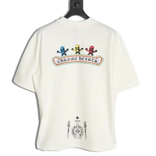 Chrome Hearts Skull Cartoon Short Sleeve TShirt,Chrome Hearts T Shirt,Tshirt,APPAREL