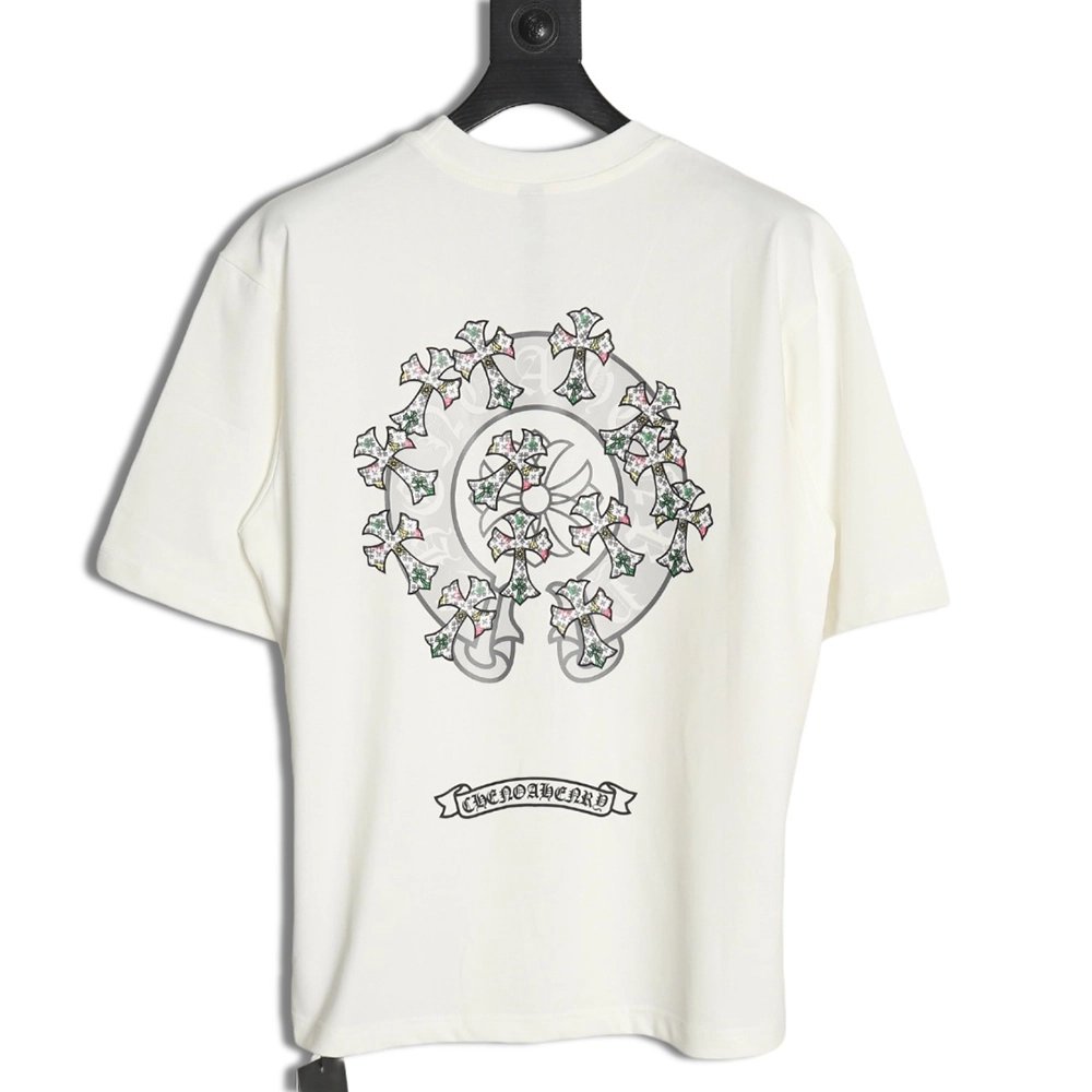 Chrome Hearts Sanskrit cross embroidered Tshirt,Chrome Hearts T Shirt,Tshirt,APPAREL