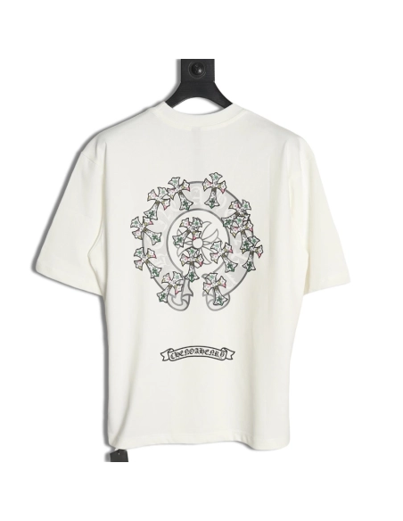 Chrome Hearts Sanskrit cross embroidered Tshirt,Chrome Hearts T Shirt,Tshirt,APPAREL