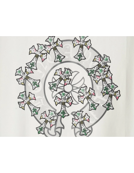 Chrome Hearts Sanskrit cross embroidered Tshirt,Chrome Hearts T Shirt,Tshirt,APPAREL