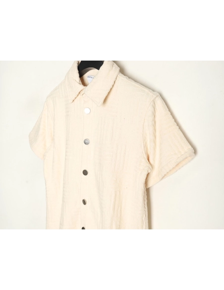 Bottega Veneta Towel Weave Short Sleeve Shirt,Bottega Veneta