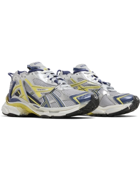 Balenciaga Runner Sneaker White Blue Yellow,Balenciaga Runner