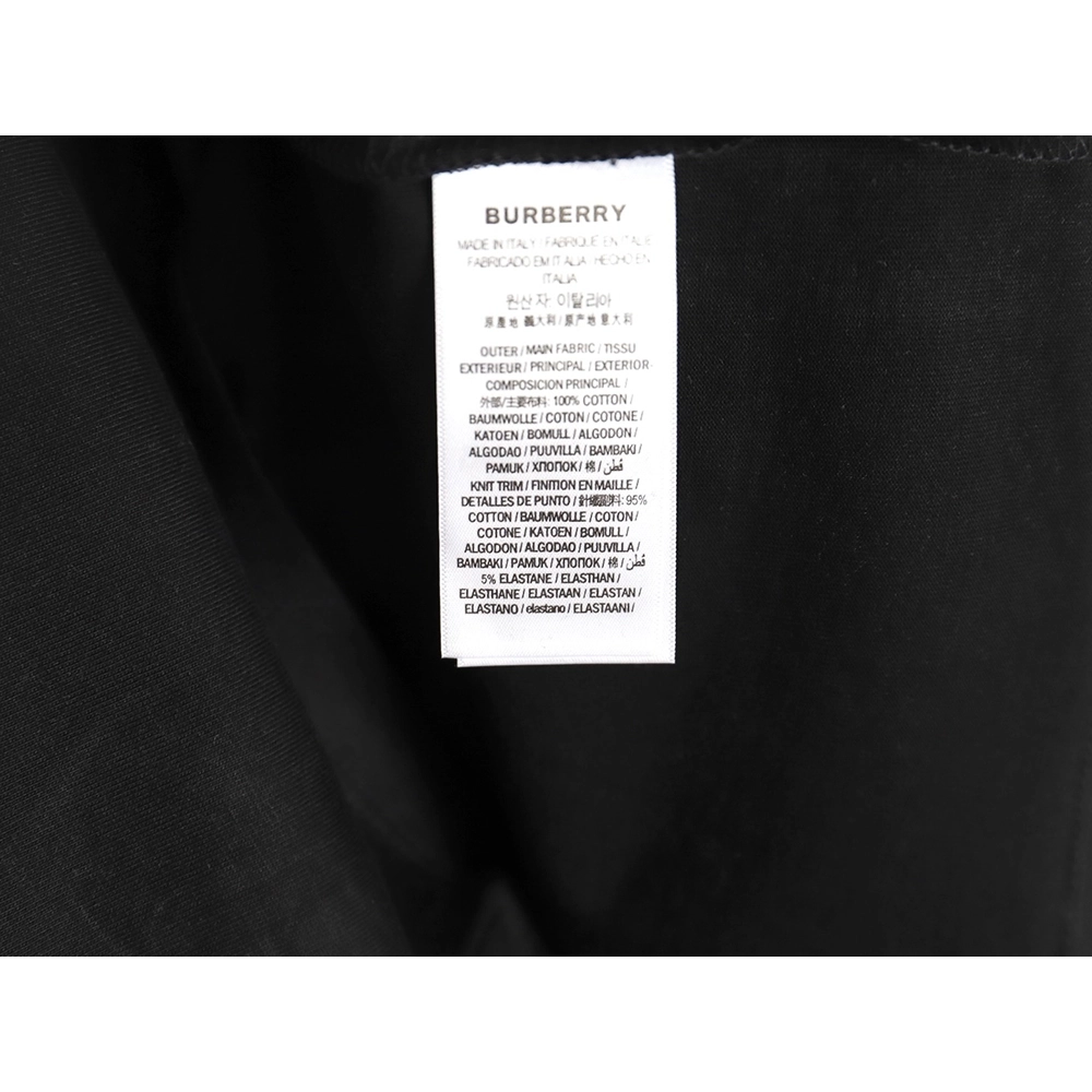 Burberry Check Pocket Taped Letters Short Sleeves TSK1,Burberry