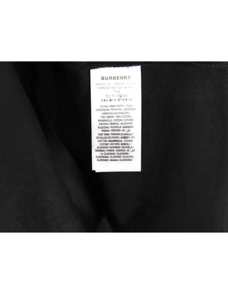 Burberry Check Pocket Taped Letters Short Sleeves TSK1,Burberry