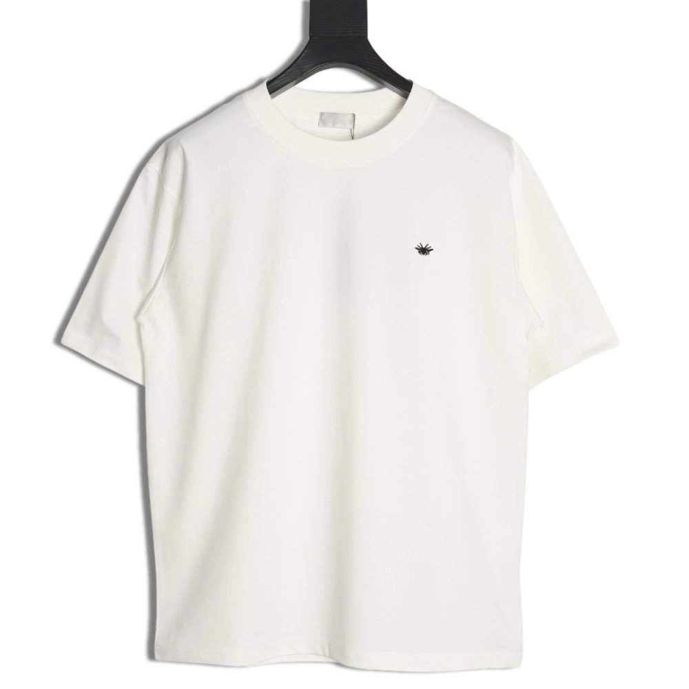 Dior bee embroidered logo short sleeve T-shirt,Dior