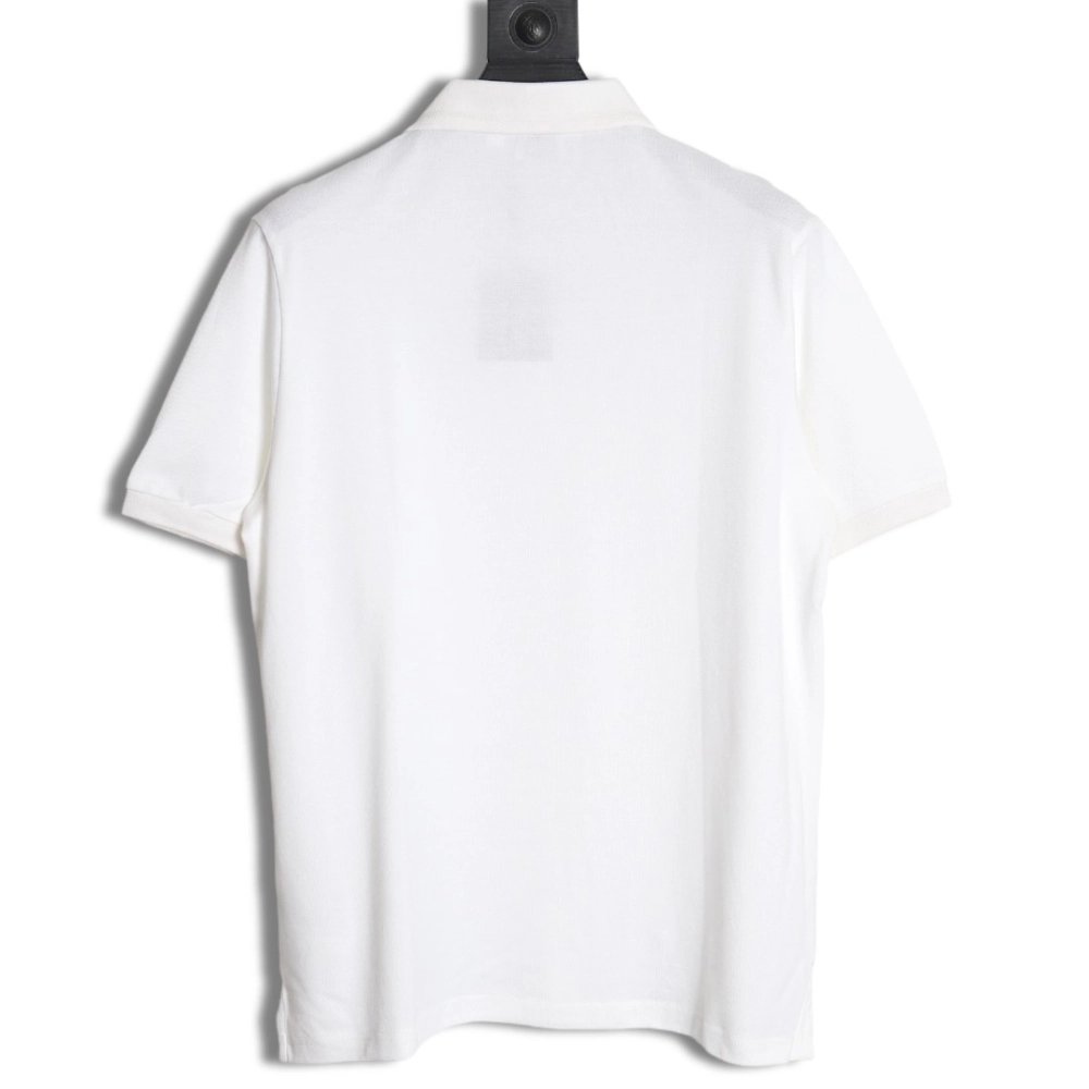 Burberry Button BT Logo Short Sleeve Polo Shirt,Burberry