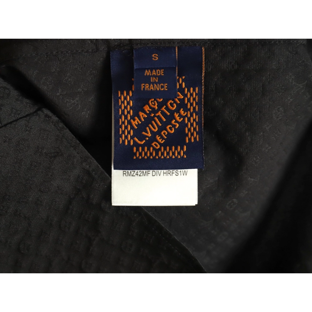 Louis Vuitton dark pattern monogram full print jacquard shirt TSK1,Louis Vuitton