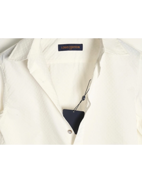 Louis Vuitton dark pattern monogram full print jacquard shirt,Louis Vuitton