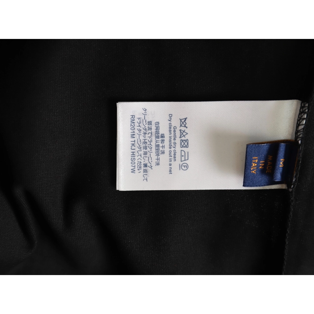 Louis Vuitton embroidered lettering short-sleeved T-shirt TSK1,Louis Vuitton