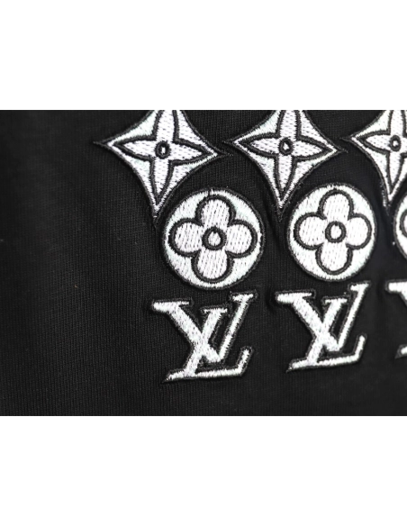 Louis Vuitton embroidered lettering short-sleeved T-shirt TSK1,Louis Vuitton