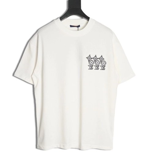 Louis Vuitton embroidered lettering short-sleeved T-shirt,Louis Vuitton