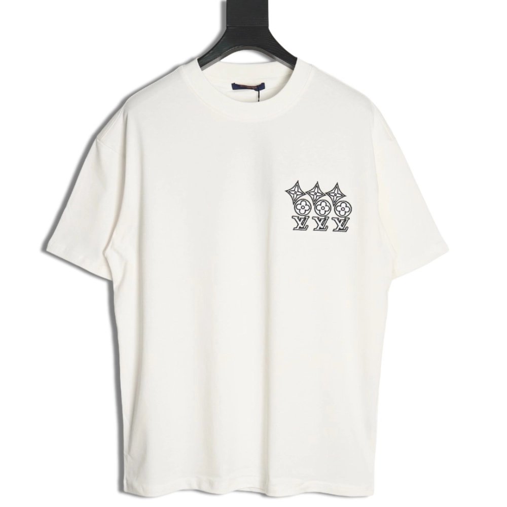 Louis Vuitton embroidered lettering short-sleeved T-shirt,Louis Vuitton