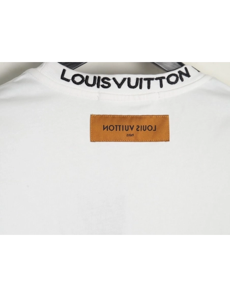 Louis Vuitton Embroidered Logo Short Sleeve T-Shirt,Louis Vuitton