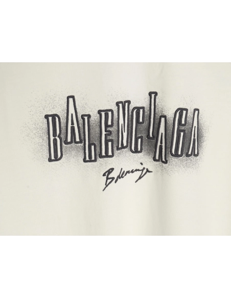 Balenciaga Halo Print Pop Embroidery Short Sleeve T-Shirt,Balenciaga