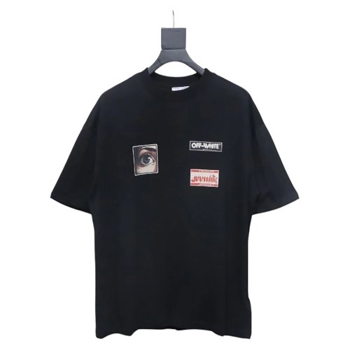 Off-White eye letter logo short-sleeved T-shirt,Off White