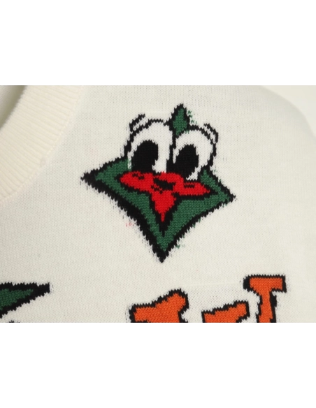 Louis Vuitton Airplane Jacquard Crew Neck Knit Short Sleeves,Louis Vuitton