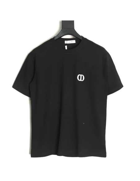 Dior chest logo embroidered lettering short sleeve T-shirt TSK1,Dior
