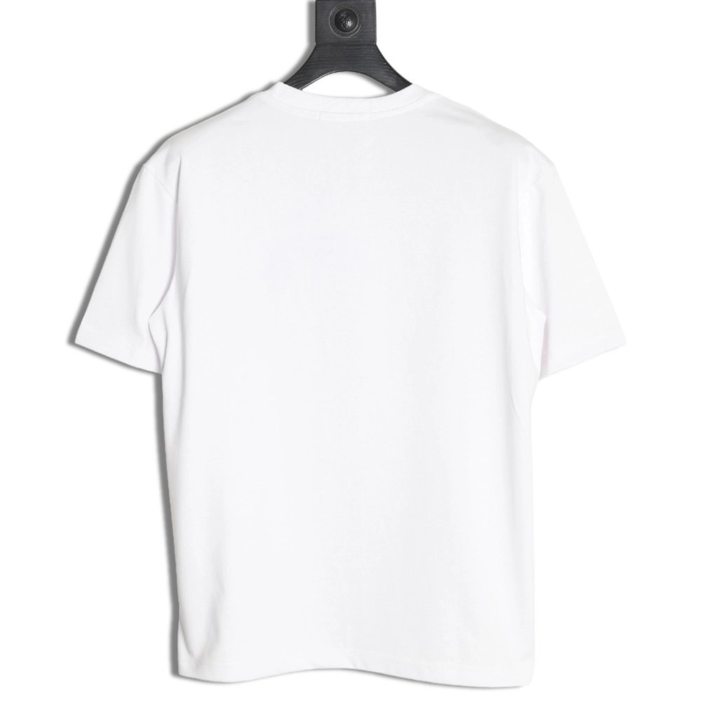 Dior chest logo embroidered lettering short sleeve T-shirt,Dior