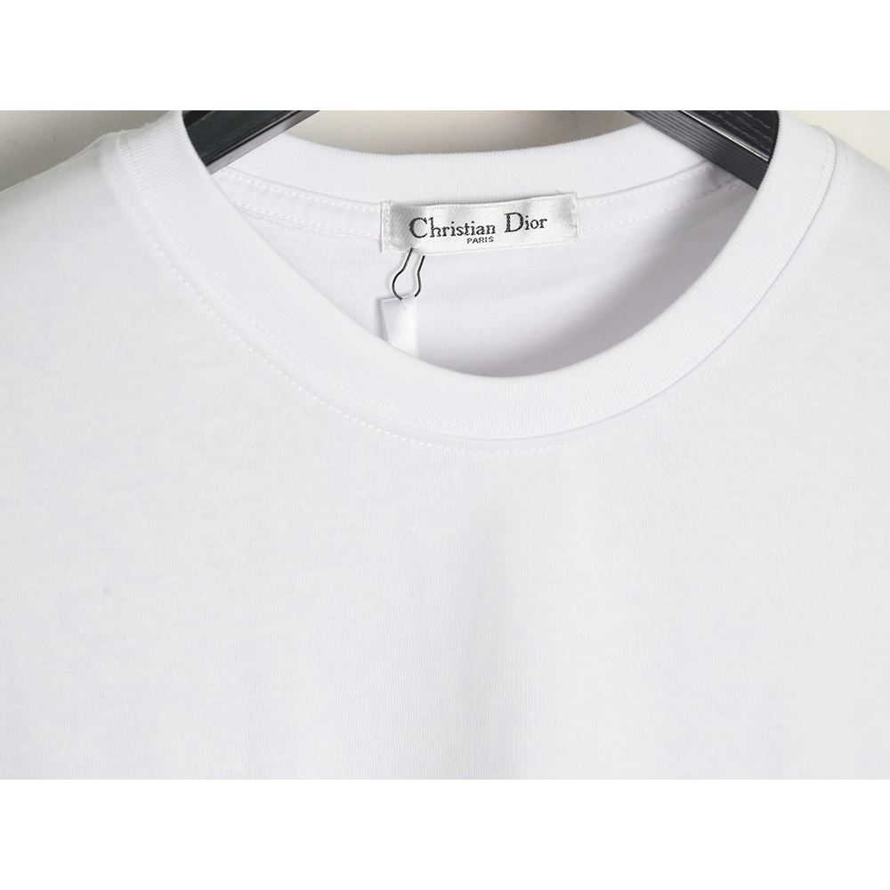 Dior chest logo embroidered lettering short sleeve T-shirt,Dior