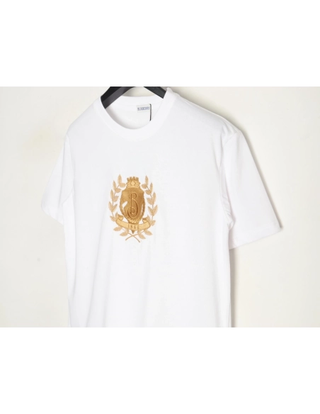Burberry Gold Leaf Logo Short Sleeve T-Shirt,Burberry