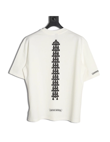 Chrome Hearts Sanskrit cross heavy foam print T-shirt,Chrome Hearts