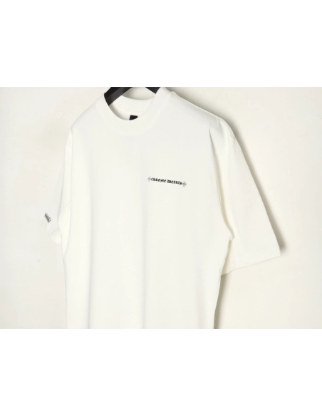 Chrome Hearts Sanskrit cross heavy foam print T-shirt,Chrome Hearts