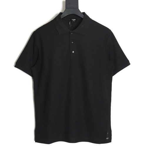 Fendi FF placket shortsleeved polo shirt,Fendi Shirt,Shirt,APPAREL