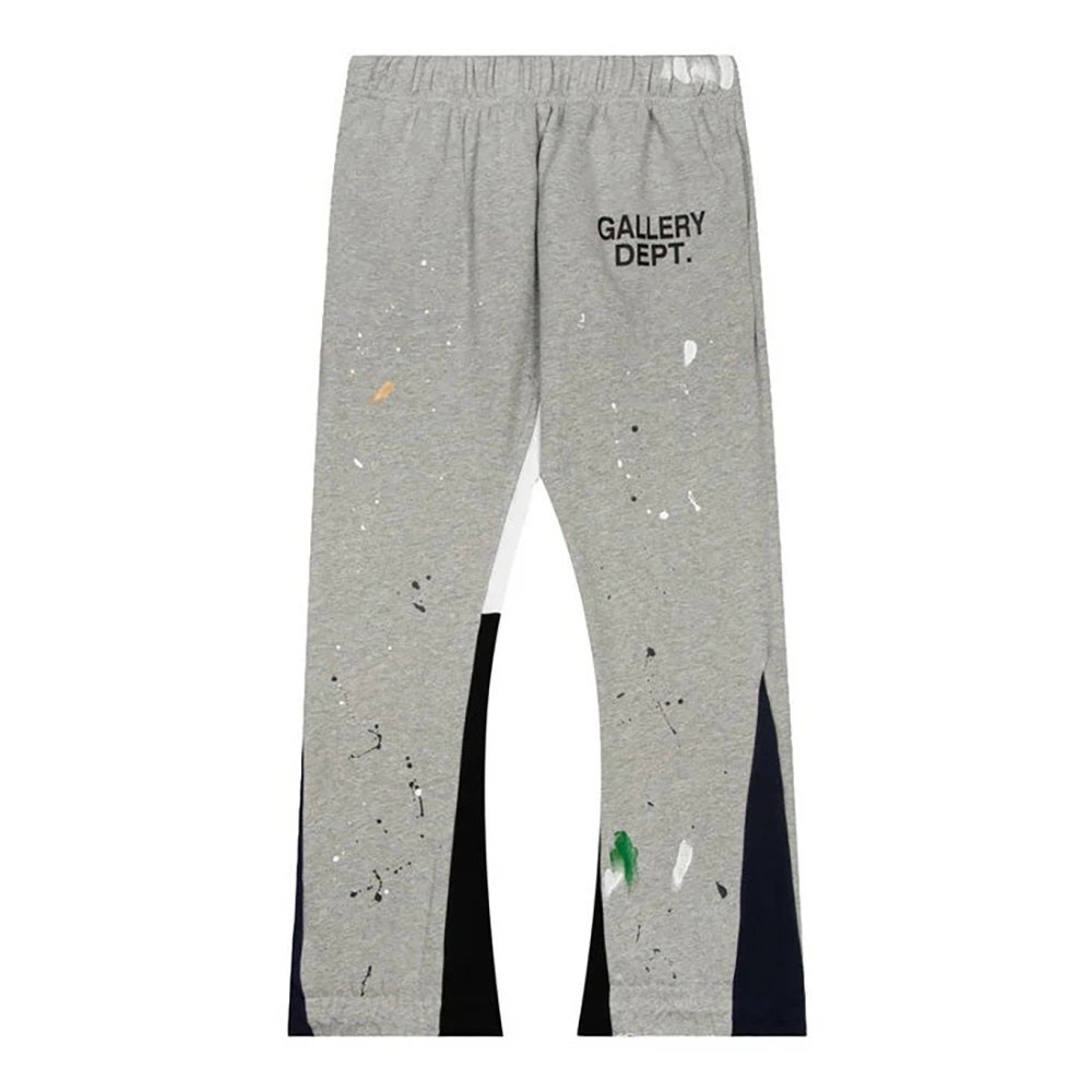 Gallery Dept. Painted Sweat Pants Grey,Gallery Dept Jeans,PANTS JEANS,APPAREL