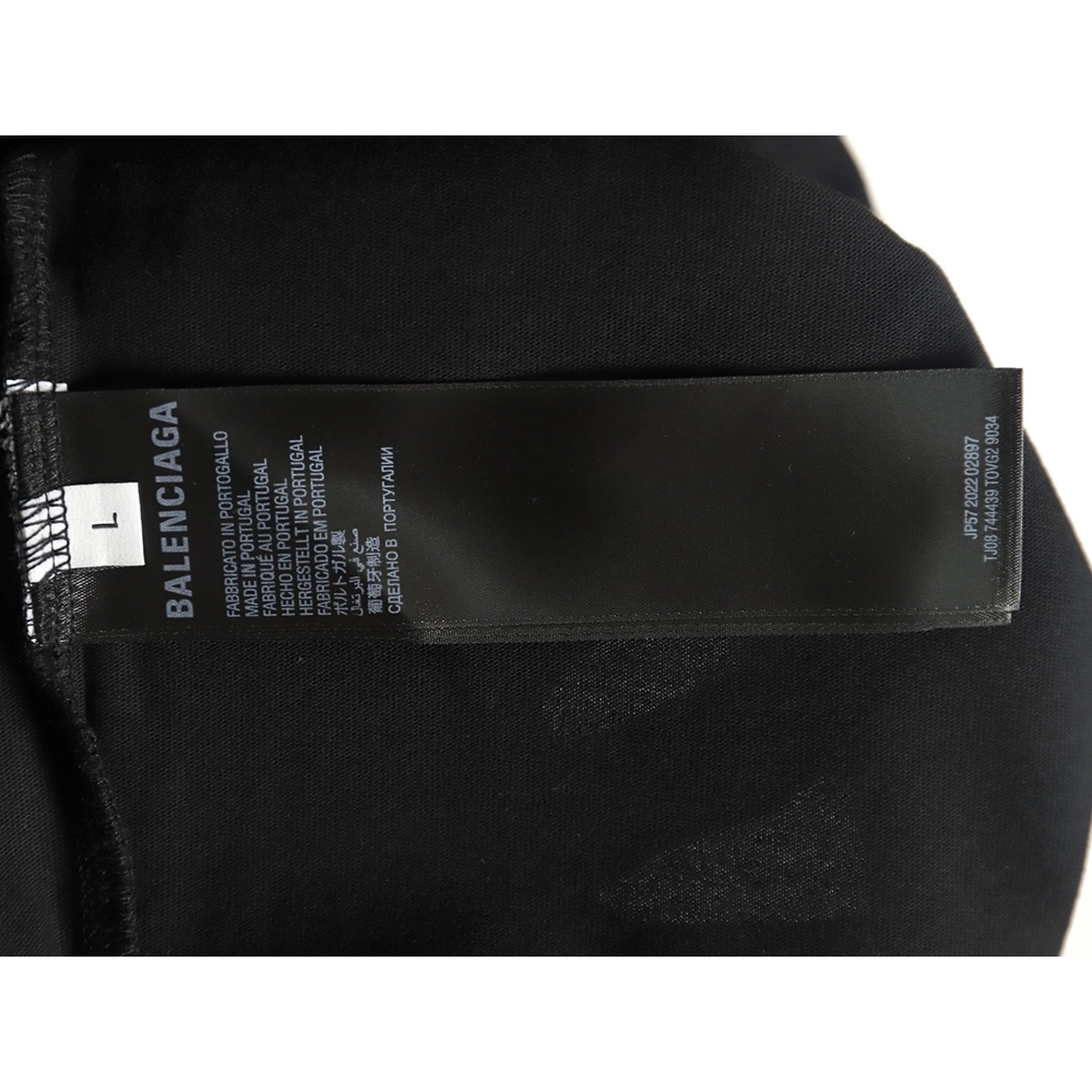 Balenciaga Musical Notes Oil Painting Print Short Sleeve,Balenciaga T Shirt,Tshirt,APPAREL