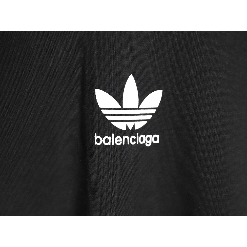 Balenciaga Adidas Trefoil Joint Printed Short Sleeve,Balenciaga T Shirt,Tshirt,APPAREL