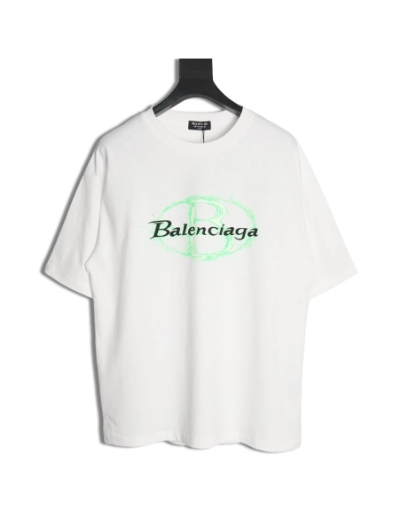 Balenciaga printed short sleeves,Balenciaga T Shirt,Tshirt,APPAREL