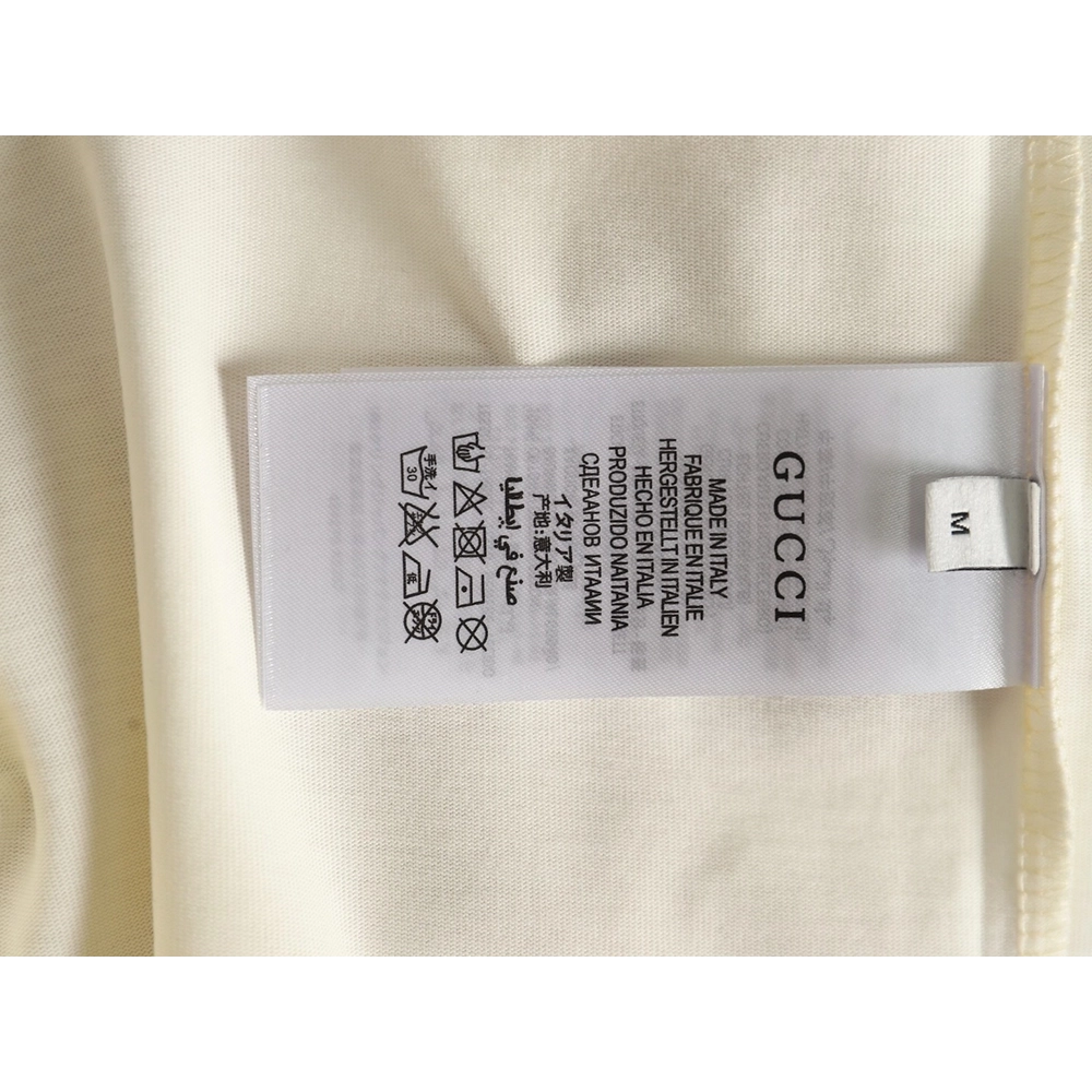 Gucci Double G stripe embroidered short sleeves,Gucci T Shirt,Tshirt,APPAREL