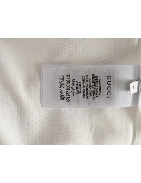 Gucci gradient slogan double G print short sleeves,Gucci T Shirt,Tshirt,APPAREL