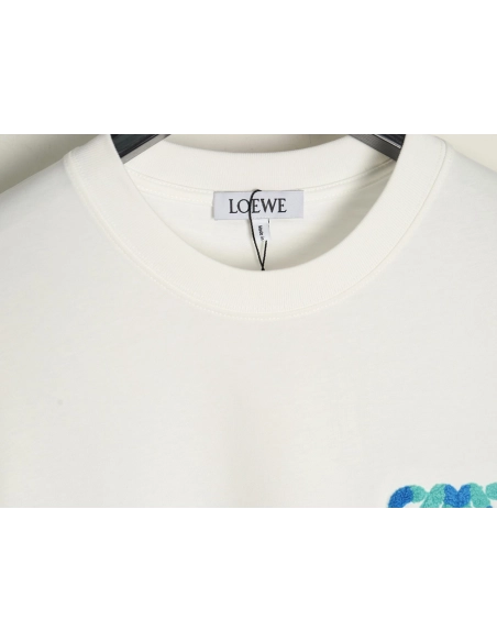 Loewe Classic Towel Embroidery Short Sleeve,Loewe T Shirt,Tshirt,APPAREL