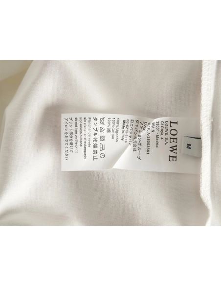 Loewe Classic Towel Embroidery Short Sleeve,Loewe T Shirt,Tshirt,APPAREL
