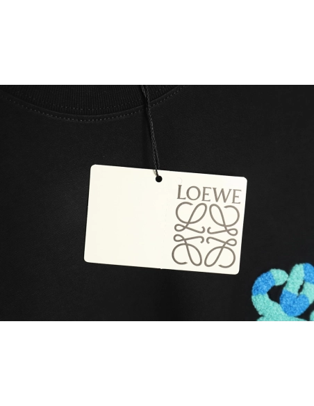 Loewe Classic Towel Embroidery Short Sleeve,Loewe T Shirt,Tshirt,APPAREL