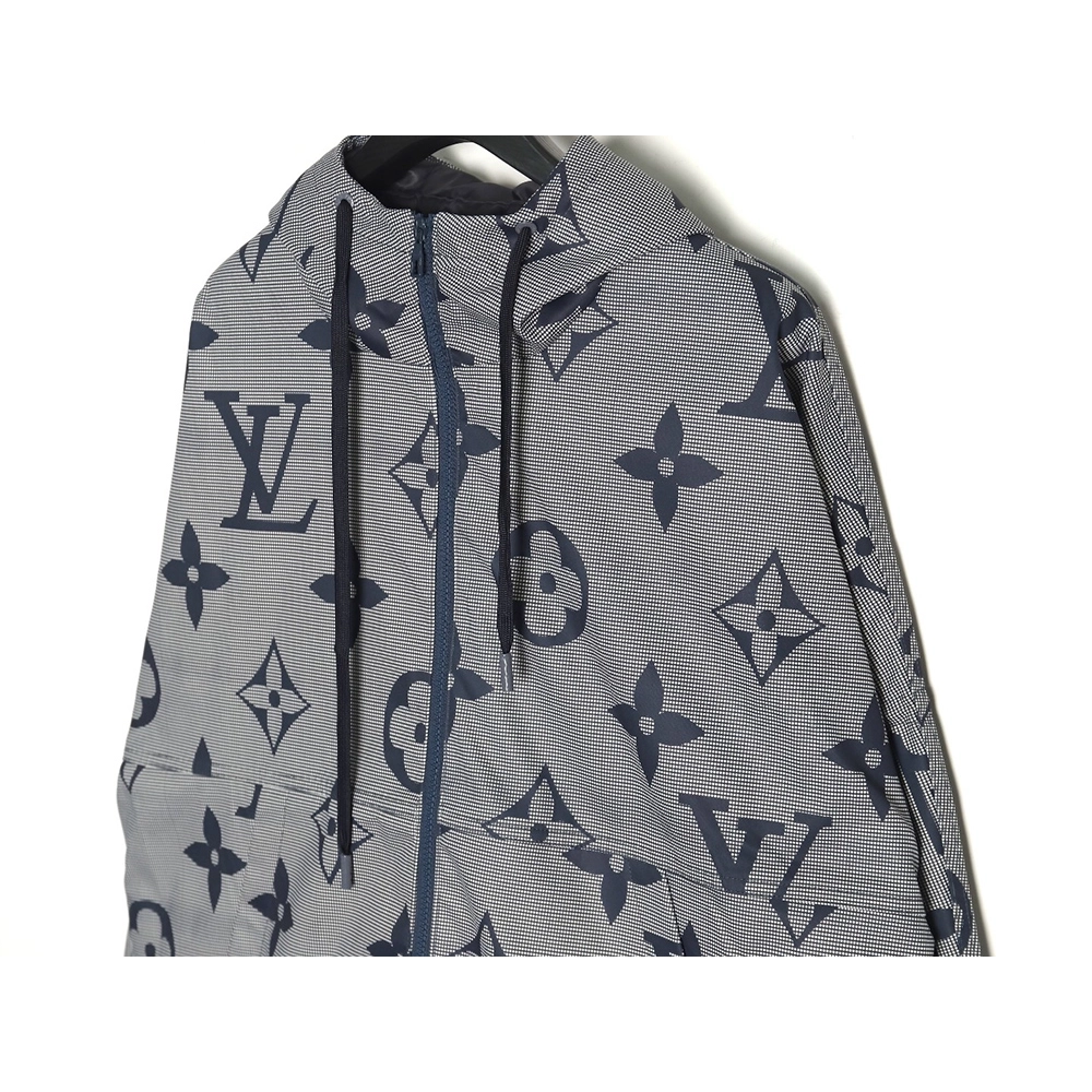 Louis Vuitton monogram full print trench coat zipper jacket,Louis Vuitton Jacket,Jacket,Hiqh quality low price,free shipping