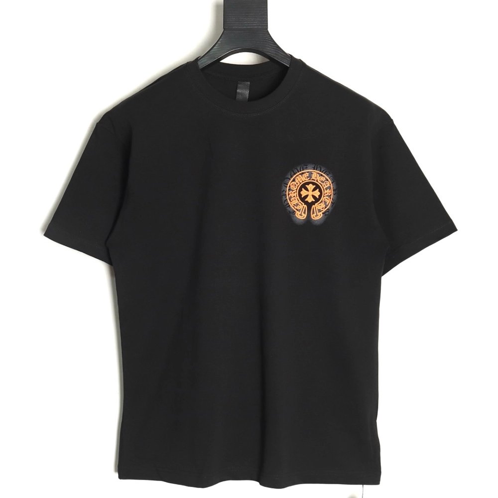 Chrome hearts horseshoe print shortsleeved Tshirt,Chrome Hearts T Shirt,Tshirt,Hiqh quality low price,free shipping