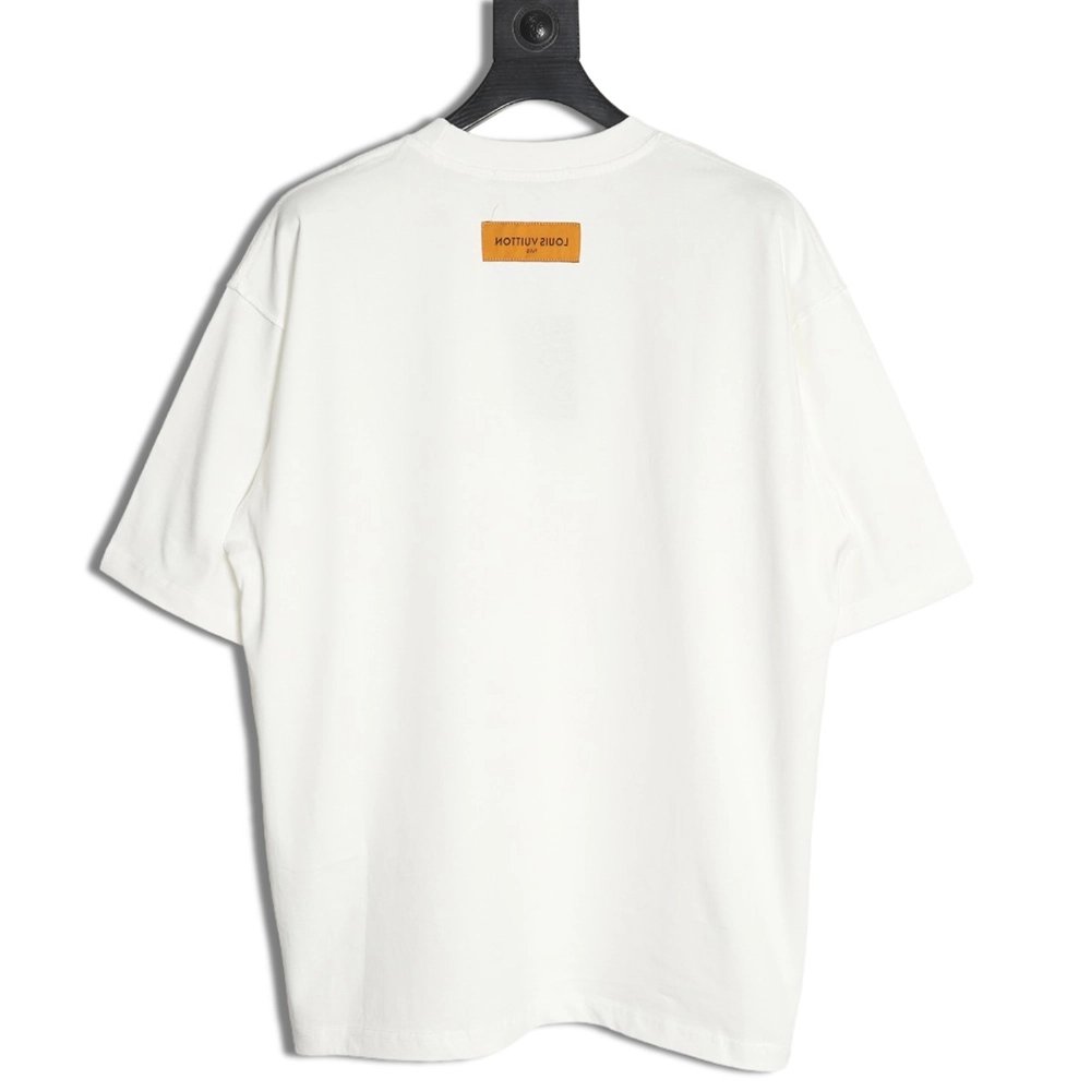 Louis Vuitton Watercolor Crew Neck Short Sleeve,Louis Vuitton T Shirt,Tshirt,Hiqh quality low price,free shipping