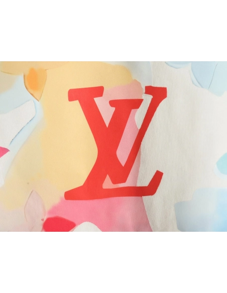Louis Vuitton Watercolor Crew Neck Short Sleeve,Louis Vuitton T Shirt,Tshirt,Hiqh quality low price,free shipping