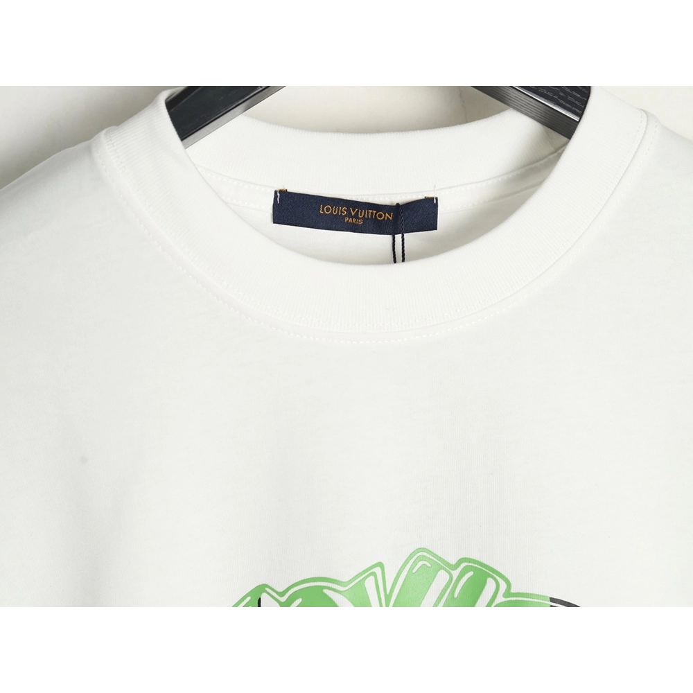 Louis Vuitton colorful lettering logo print short sleeves,Louis Vuitton T Shirt,Tshirt,Hiqh quality low price,free shipping